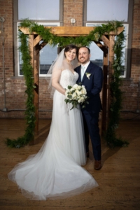 Wedding couple at City Loft View